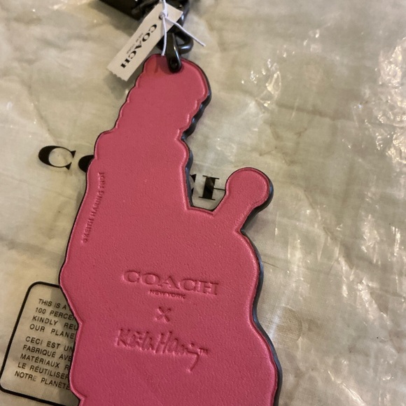Coach X Keith Haring Robot Bag Charm Rare - Picture 9 of 14